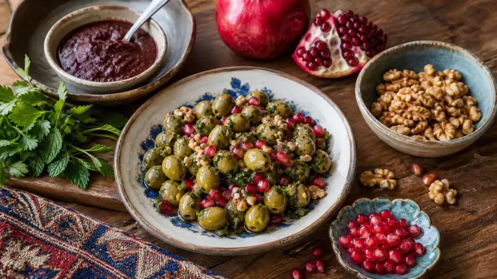 زیتون پرورده آماده سرو