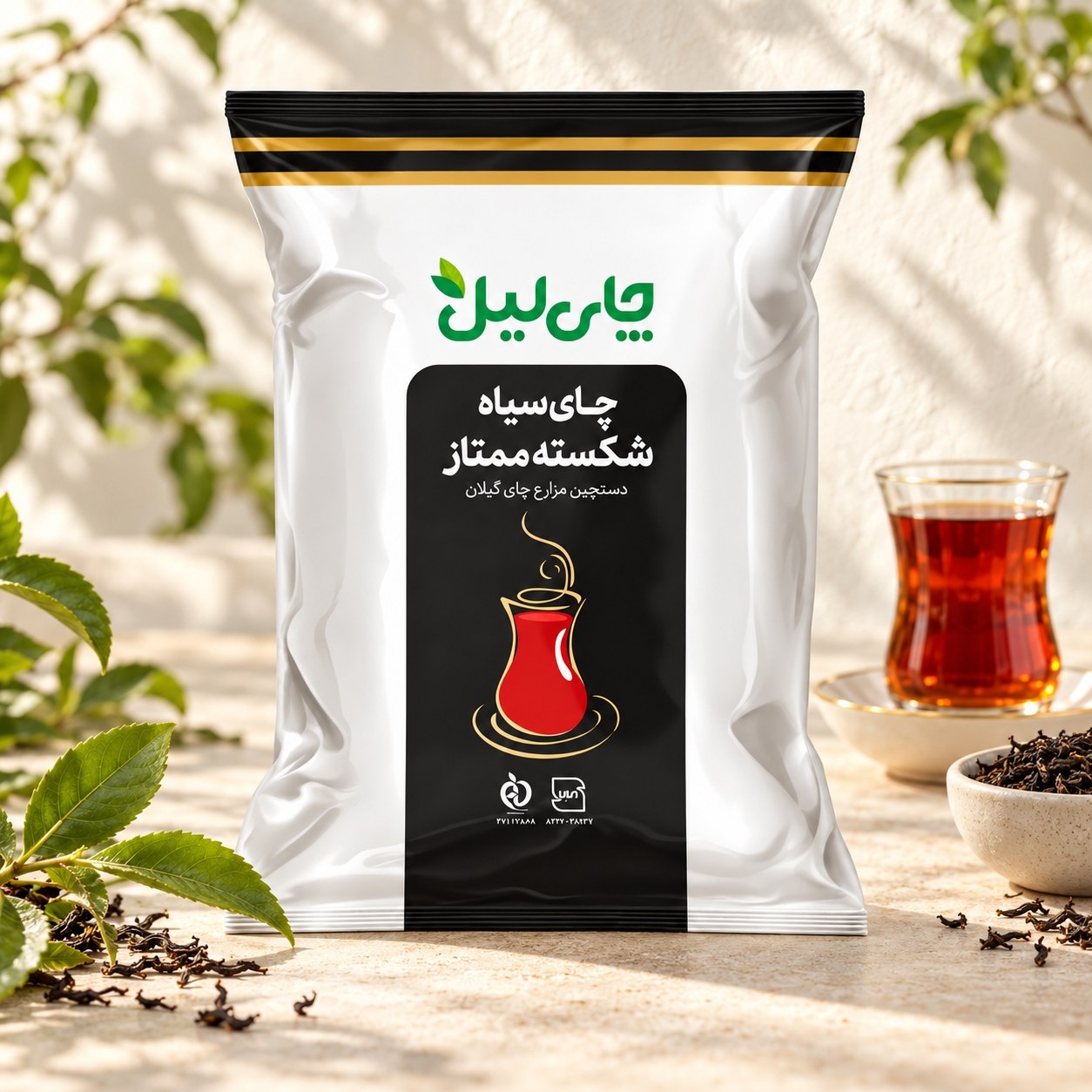 چای سیاه شکسته لیل 500 گرمی